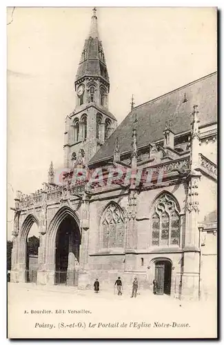 Poissy - Portail de l&#39Eglise Notre Dame - Ansichtskarte AK