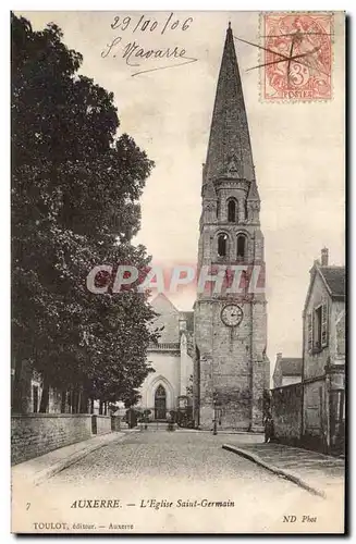Auxerre - L'Eglise Saint Germain - Cartes postales
