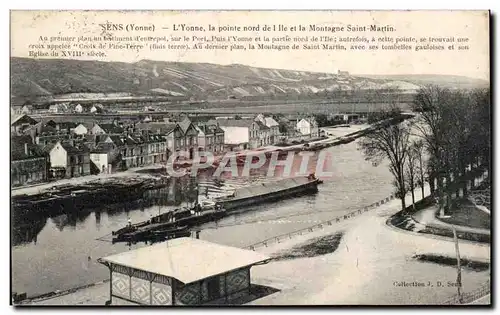 Sens - La Pointe Nord de l&#39Ile et La Montagne Saint Martin - Cartes postales