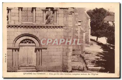 Quarre les Tombes - Une Partie des Tombes Rangees - Cartes postales