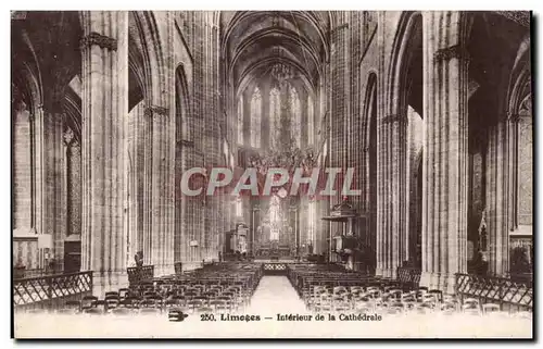 Limoges - Interieur de la Cathedrale - Ansichtskarte AK