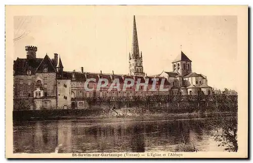 Saint Savin sur Gartempe - L'Eglise et L'Abbaye - Cartes postales