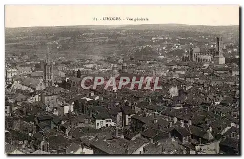 Limoges - Vue Generale - Ansichtskarte AK