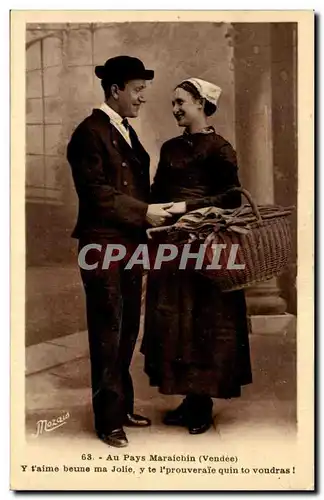 Cartes postales Au pays Maraichin Folklore Costume