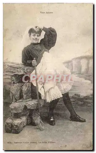 Cartes postales Vent debout Folklore Costume