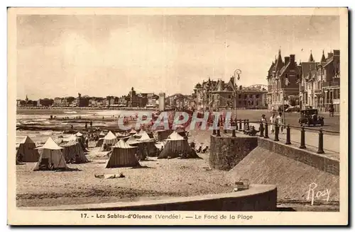 Cartes postales Les Sables d&#39olonne Le fond de la plage