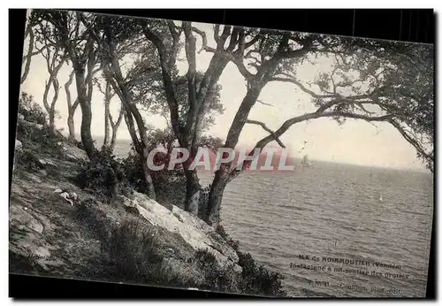 Ansichtskarte AK Noirmoutier Instantane a mi chemin des grottes