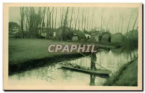 Cartes postales Vendee Maraichine La navigation en Yole