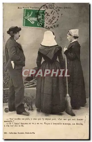 Cartes postales Aux Marais vendeens Folklore Costume
