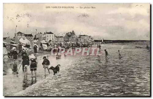 Cartes postales Les Sables d&#39olonne La pleine mer