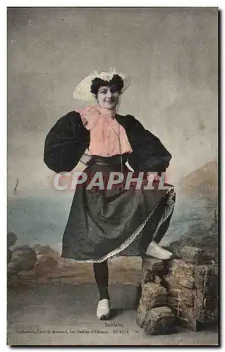 Ansichtskarte AK Les Sables D&#39olonne Sablaise ( folklore costume coiffe )