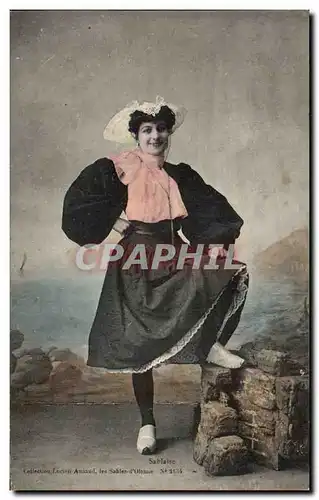Cartes postales Les Sables D'olonne Sablaise ( folklore costume coiffe )