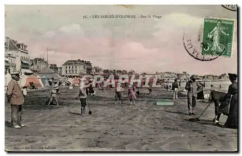 Cartes postales Les Sables D'olonne Sur la plage Cricket