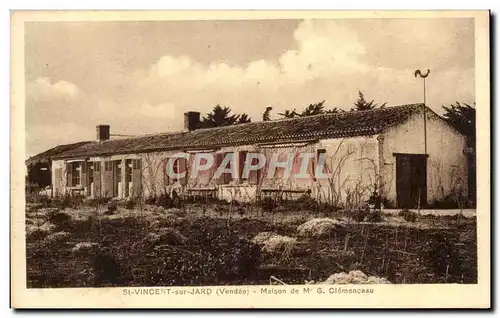 Cartes postales St Vincent sur Jard Maison de Clemenceau