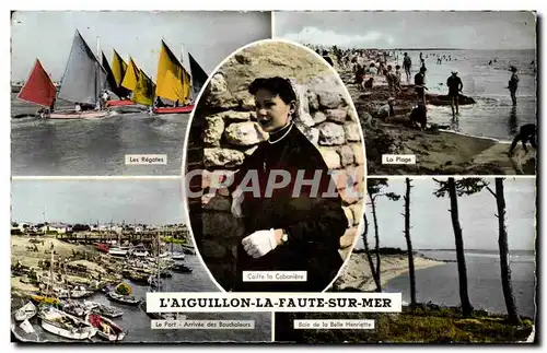 Cartes postales moderne L&#39aiguillon la Faute sur Mer Regates Boucholeurs Plage