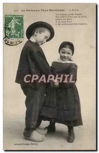 Cartes postales La danse au pays Maraichin La ronde Folklore Costume