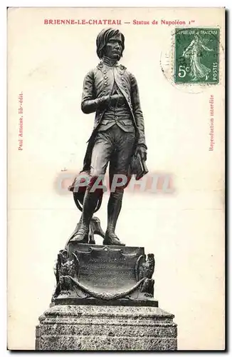 Cartes postales Brienne le Chateau Statue de Napoleon 1er