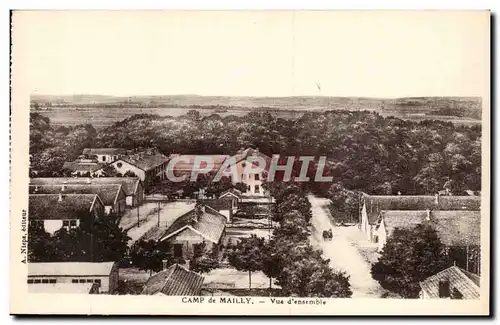 Cartes postales Militaria Camp de Mailly Vue d'ensemble