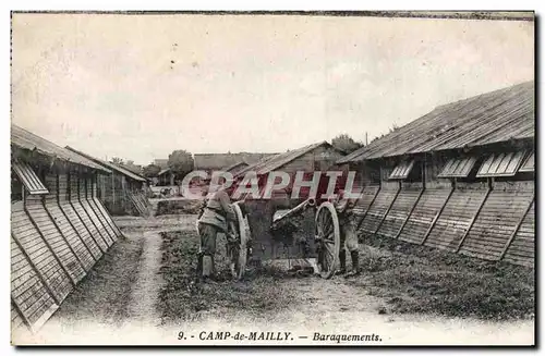 Ansichtskarte AK Militaria Camp de Mailly Baraquements Canon