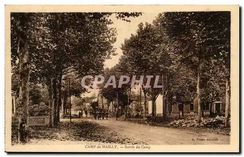 Cartes postales Militaria Camp de Mailly Sortie du camp
