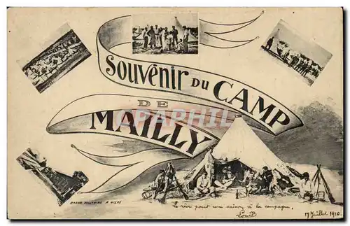 Ansichtskarte AK Militaria Camp de Mailly Souvenir