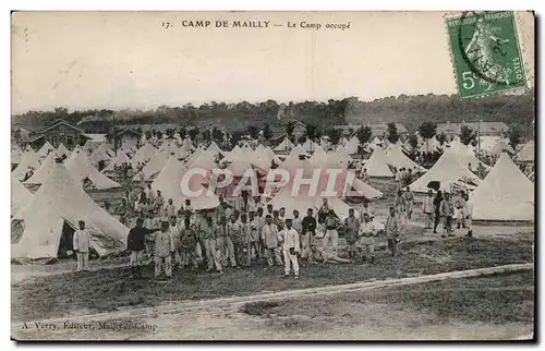 Cartes postales Militaria Camp de Mailly Le camp occupe