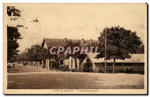 Ansichtskarte AK Militaria Camp de Mailly Les baraquements