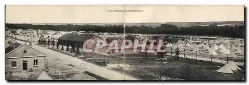 Ansichtskarte AK CARTE DOUBLE Militaria Camp de Mailly Vue generale