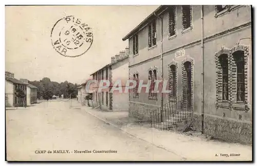 Cartes postales Militaria Camp de Mailly Nouvelles constructions