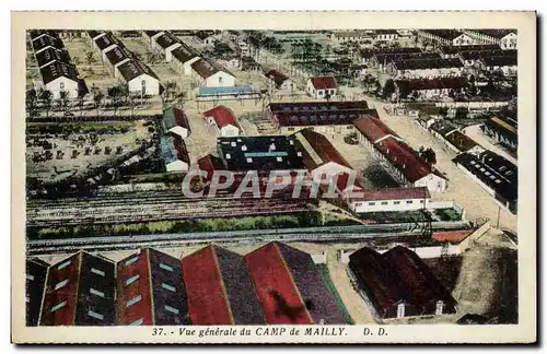 Cartes postales Militaria Vue generale du camp de Mailly