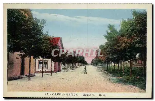 Ansichtskarte AK Militaria Route A Camp de Mailly