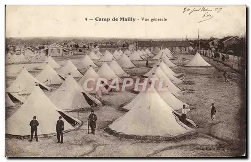 Cartes postales Militaria Camp de Mailly Vue generale