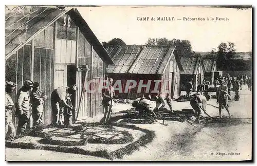 Ansichtskarte AK Militaria Camp de Mailly Preparation a la revue