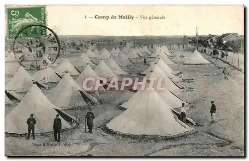 Cartes postales Militaria Camp de Mailly Vue generale
