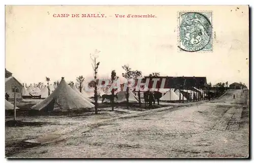 Cartes postales Militaria Camp de Mailly Vue d&#39ensemble