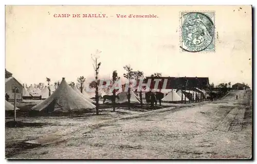 Cartes postales Militaria Camp de Mailly Vue d'ensemble