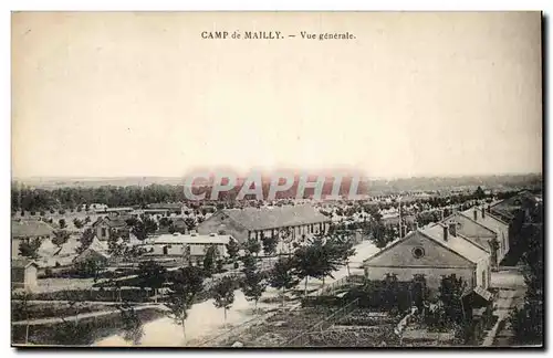 Cartes postales Militaria Camp de Mailly Vue generale