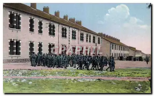 Cartes postales Militaria Camp de Mailly Les casernes