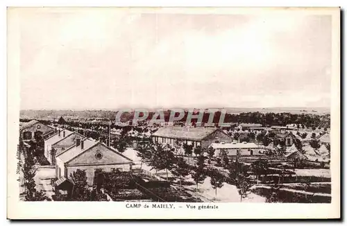 Cartes postales Militaria Camp de Mailly Vue generale