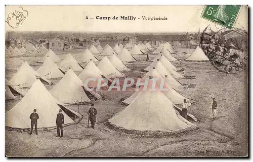 Cartes postales Militaria Camp de Mailly Vue generale