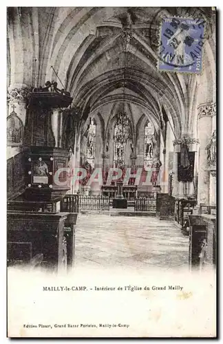 Cartes postales Camp de Mailly Interieur de l&#39eglise du Grand Mailly