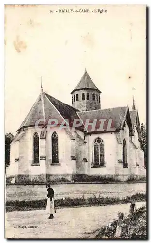 Cartes postales Mailly le Camp L'eglise