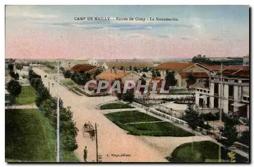 Cartes postales Militaria Mailly le Camp Entree du camp La manutention