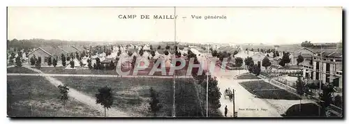 Ansichtskarte AK CARTE DOUBLE Militaria Mailly le Camp Vue generale