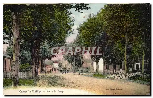 Cartes postales Militaria Mailly le Camp Sortie du camp