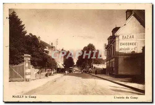 Cartes postales Mailly le Camp l'entree du camp