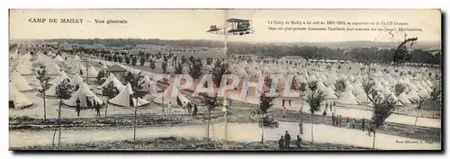 Cartes postales Militaria Mailly le Camp Vue generale Avion Aeroplane