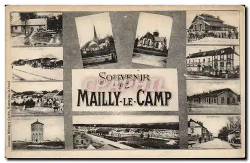 Ansichtskarte AK Militaria Mailly le Camp Souvenir