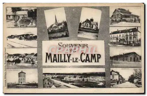 Cartes postales Militaria Mailly le Camp Souvenir