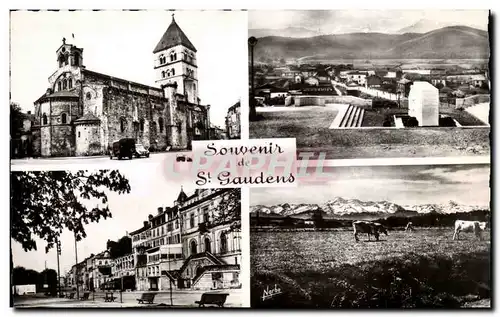 Cartes postales moderne Saint Gaudens La collegiale Monument des Trois Marechaux L&#39hotel de ville Paysage pyreneen